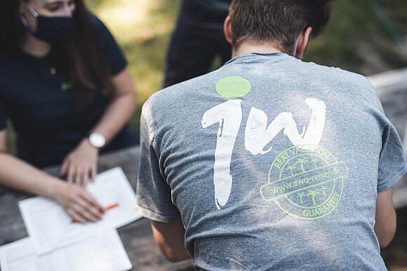 Jugendwerk Karlsruhe T-Shirt Rücken bedruckt